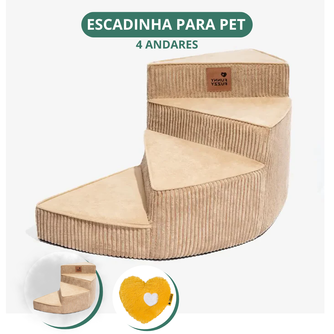 [COMPRE 1 LEVE 2] Escada Artesanal em Espiral para Pet + 2 Brindes Incríveis