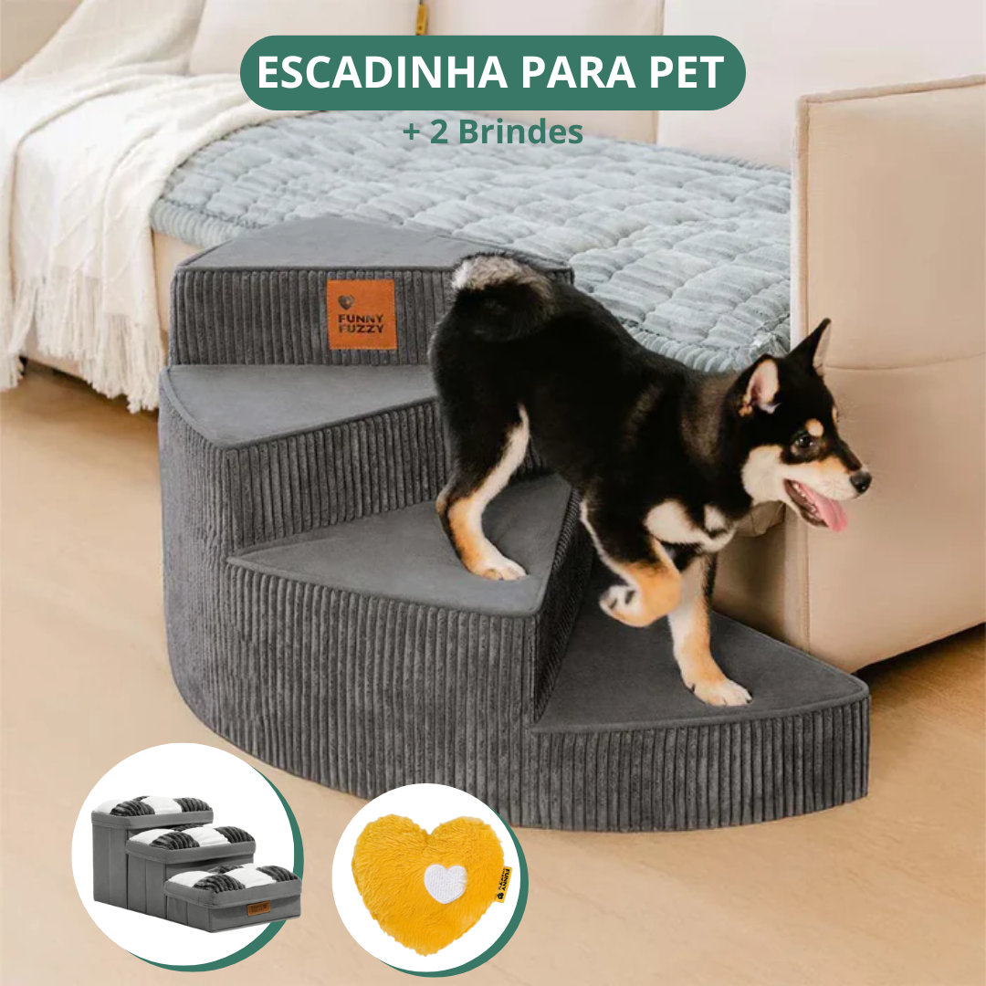 [COMPRE 1 LEVE 2] Escada Artesanal em Espiral para Pet + 2 Brindes Incríveis