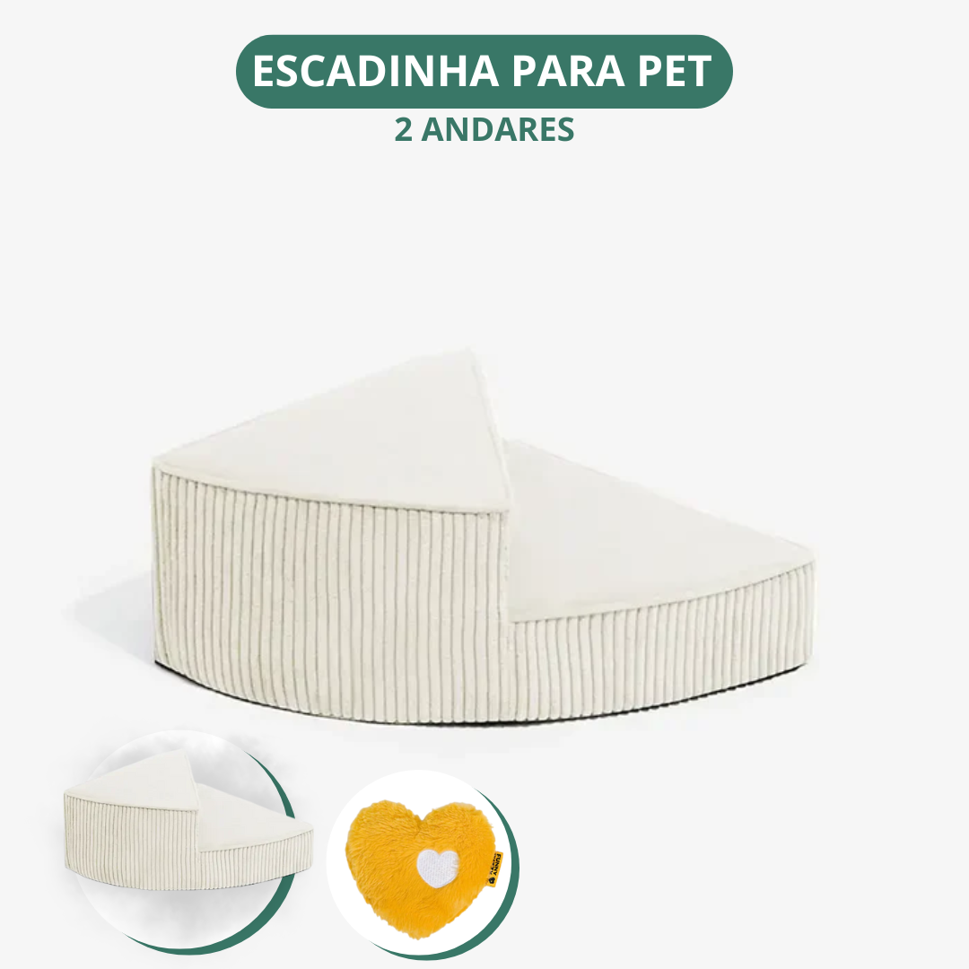[COMPRE 1 LEVE 2] Escada Artesanal em Espiral para Pet + 2 Brindes Incríveis