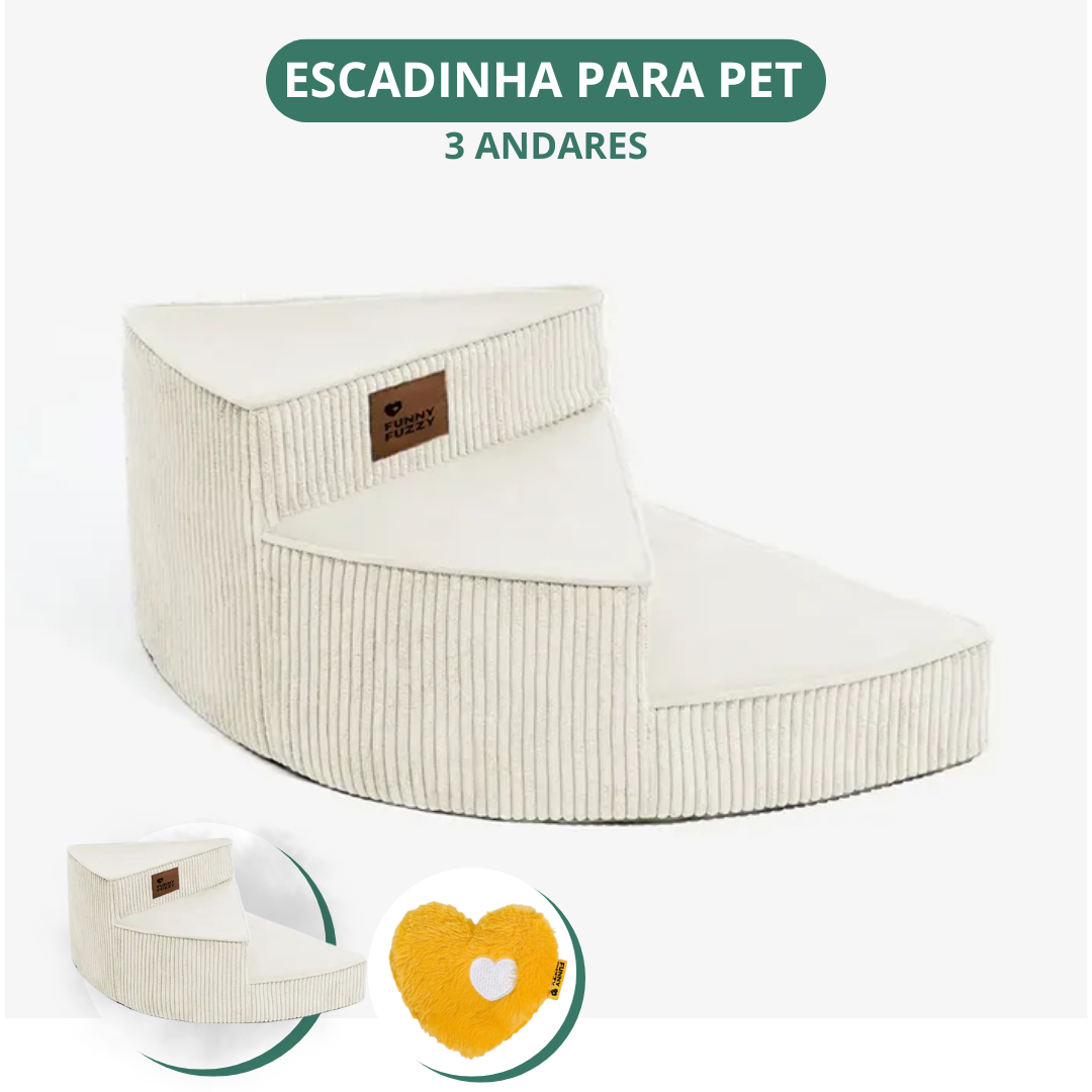[COMPRE 1 LEVE 2] Escada Artesanal em Espiral para Pet + 2 Brindes Incríveis